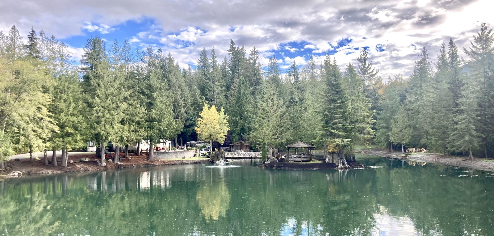 Deck at a lake
